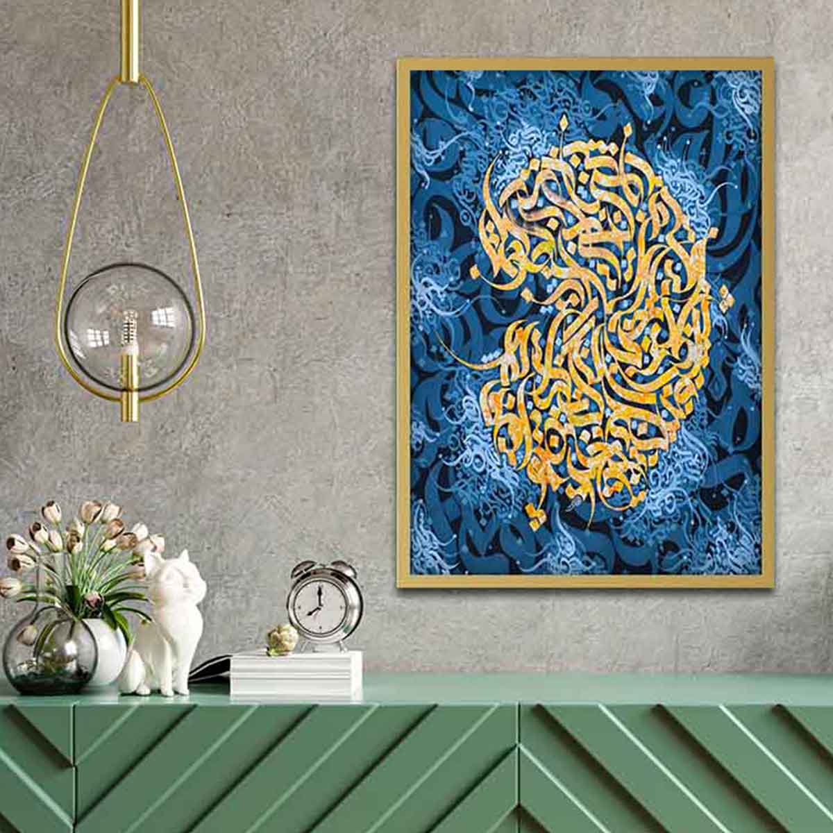 تصویر شاخص تابلو خط و نقاشی خط