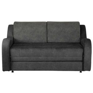 مبل تخت خواب شو دو نفره طوسی مدرن، دارای کلاف فلزی و چوبی و در رنگبندی متنوع، سایز تخت 140 در 200