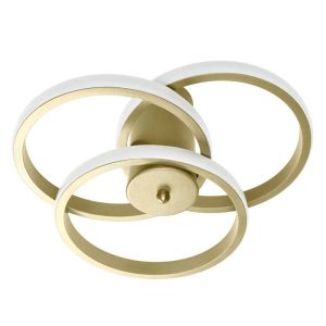 خرید و قیمت لوستر مدرن سقفی با رنگ بدنه طلایی از جنس آلومینیوم، با با ارتفاع 17 سانتیمتر