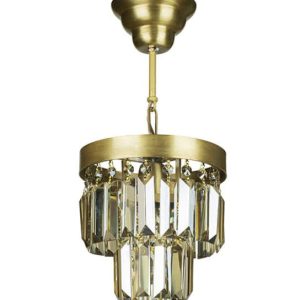 خرید و قیمت لوستر جدید مدرن آرت دکو آلومینیومی تک شاخه برای پذیرایی و نشیمن، در رنگبندی زیتونی، با ارتفاع 47 سانتیمتر و قابلیت تعویض لامپ و تنظیم ارتفاع