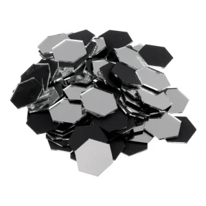 آینه آریا کریستال مدل شش ضلعی کد ASH-50/1M بسته 50 عددی
