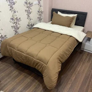 سرویس روتختی مدل ساده تک رنگ یک نفره ۴ تکه