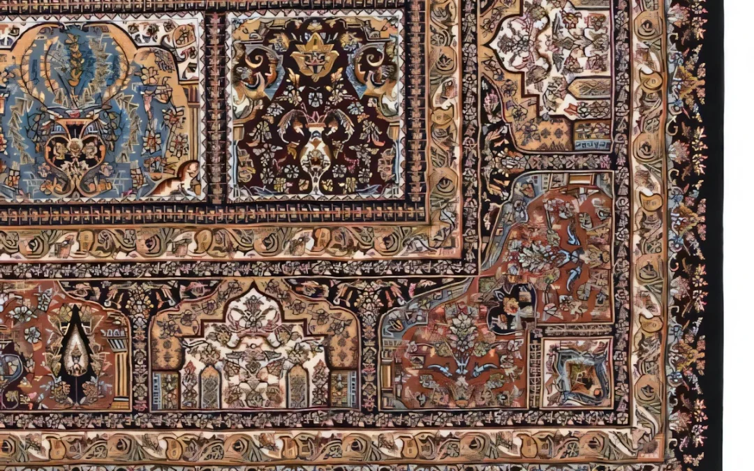 فرش خشتی چیست؟ یا ویژگی ها و راهنمای انتخاب و چیدمان فرش خشتی در دکوراسیون آشنا شو!