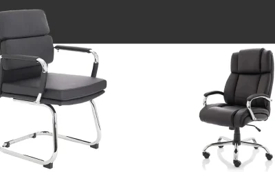 مقایسه صندلی اداری بدون چرخ و صندلی اداری چرخ دار | کدام انتخاب مناسب شماست؟
