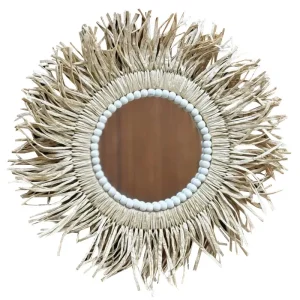 آینه دیوارکوب مدل حصیری