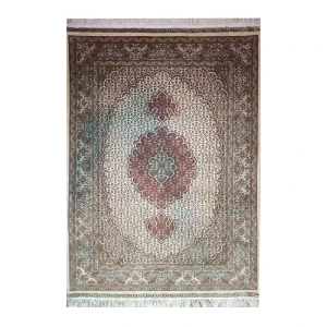 فرش دستباف یک و نیم متری طرح ماهی مدل AA