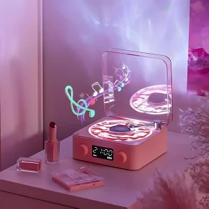 چراغ خواب طرح گرامافونی اسپیکر دار مدل waves