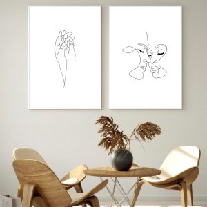 تابلو دکوراتیو مدل TC70 مجموعه 2 عددی