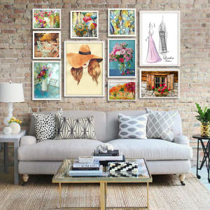 تابلو طرح مدرن کد AX14149 مجموعه 10 عددی