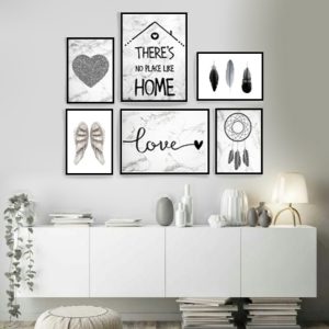 تابلو شهر دکوراتیو مدل اکلیلی ۳ مجموعه 6 عددی