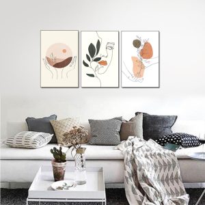 تابلو شاسی مدل دکوراتیو خطی مجموعه سه عددی