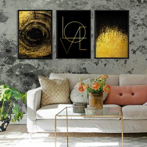  تابلو شهر دکوراتیو مدل اکلیلی ۴ مجموعه ۳ عددی 