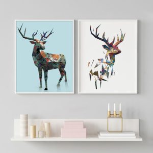 تابلو طرح مدرن کد T25 مجموعه 2 عددی