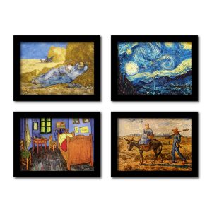 تابلو مدل آثار ونگوگ کد 1 مجموعه 4 عددی