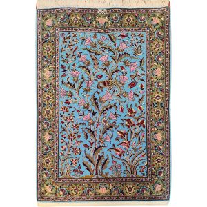 فرش دستبافت دو متری طرح درختی کد SH 44