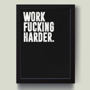 تابلو مدل انگیزشی Work Harder کد MJ131310